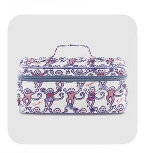 Roller Rabbit cheer cosmetic carryall case